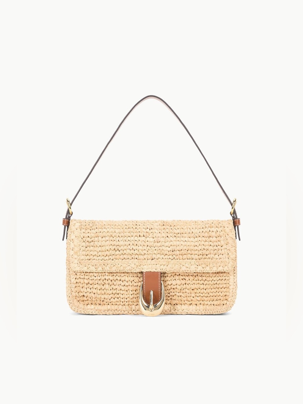 STAUD Harlow Raffia Bag Natural Tan beach summer vacation poolside TikTok famous